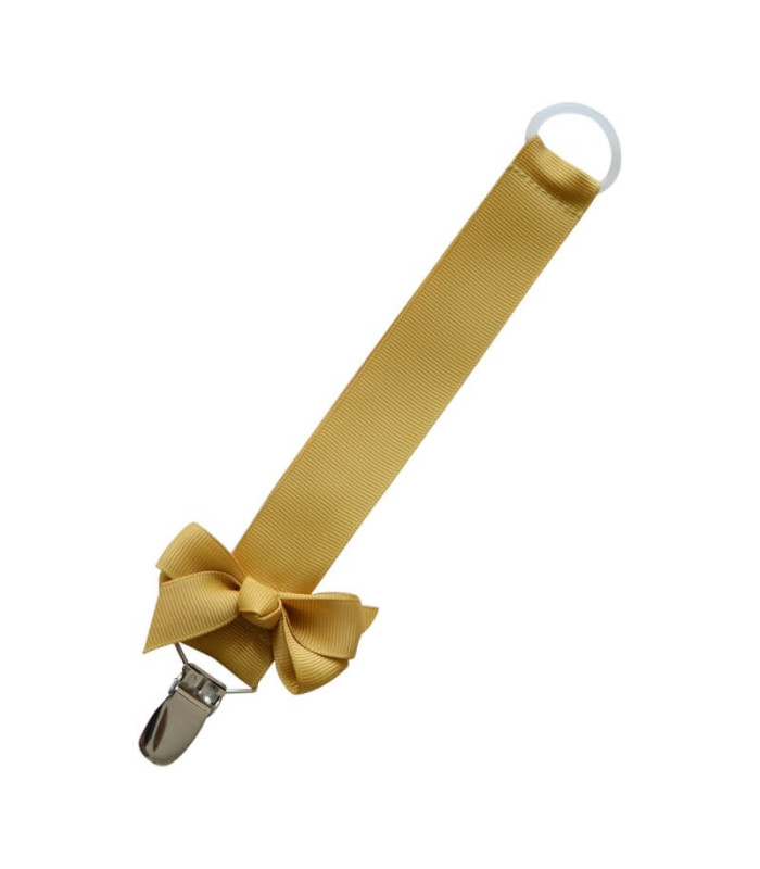 Bows by stær suttesnor med sløjfe - karrygul