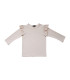 Lyserød bluse med flæseærmer fra Petitflora