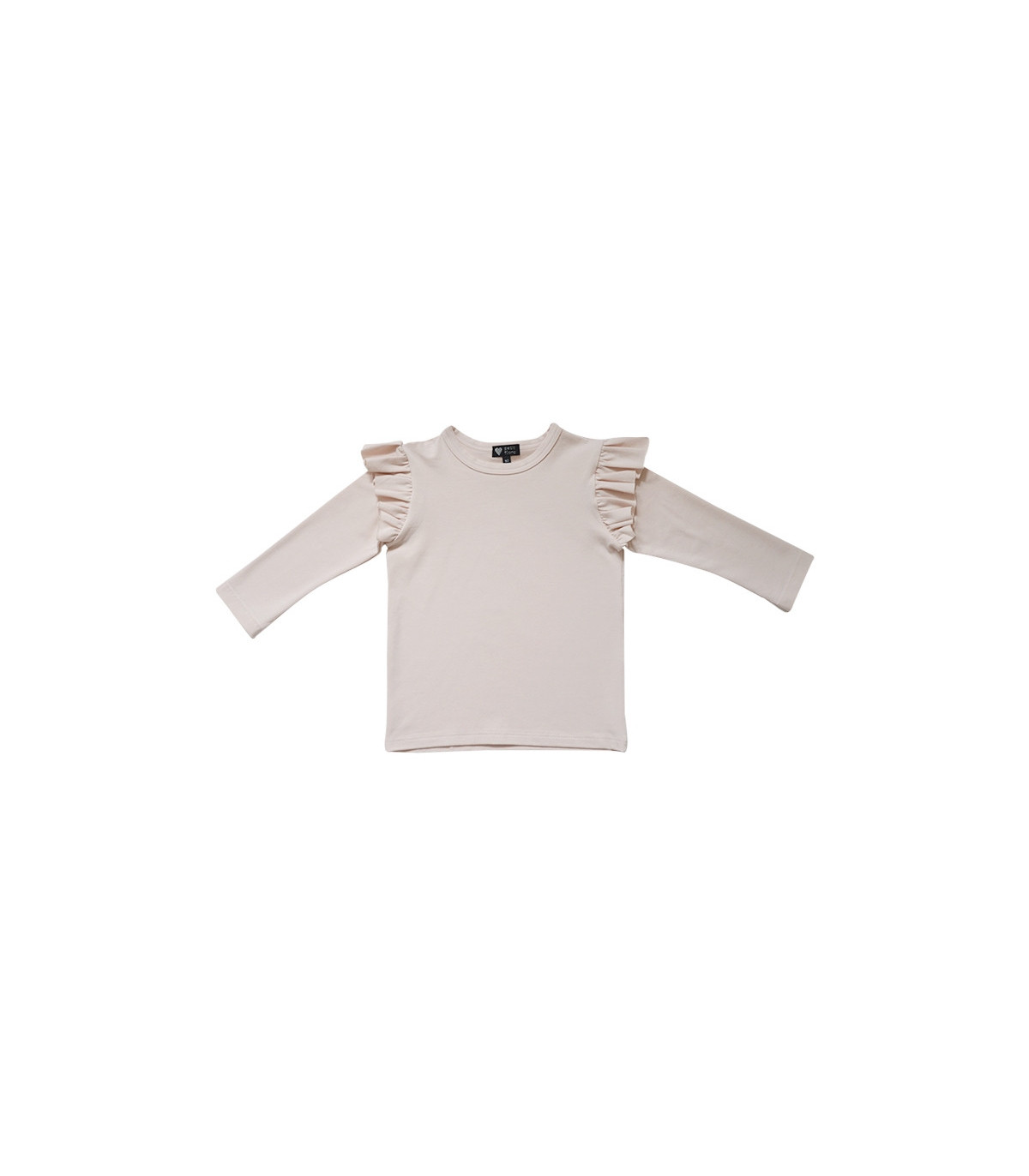 Lyserød bluse med flæseærmer fra Petitflora