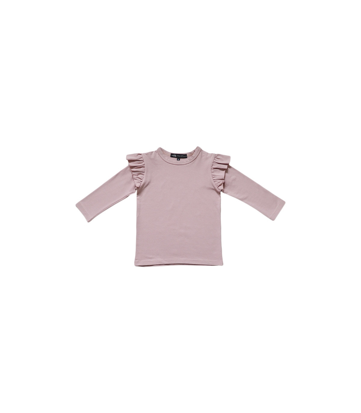 Gammelrosa bluse med flæseærmer fra Petitflora