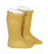 gule-knæstrømper