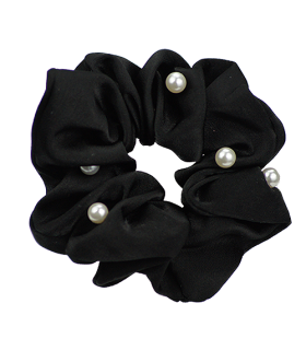 Bow`s By Stær hårelastik m. perler - Sort