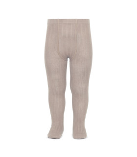 Cóndor strømpebukser rib - Stone