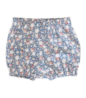 Baby bloomers i blå Liberty stof med blomsterprint fra Petitflora