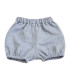 Shorts til børn i denimblå bomuld med elastisk talje