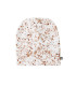 Hvid beanie hue med gyldent splashprint