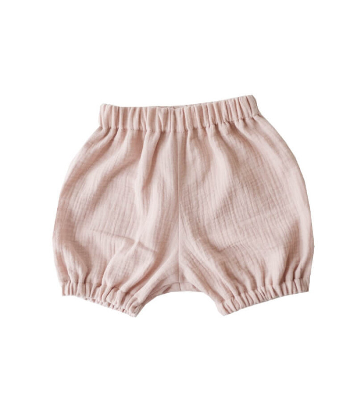 Baby bloomers i støvet rosa muslin fra Petitflora