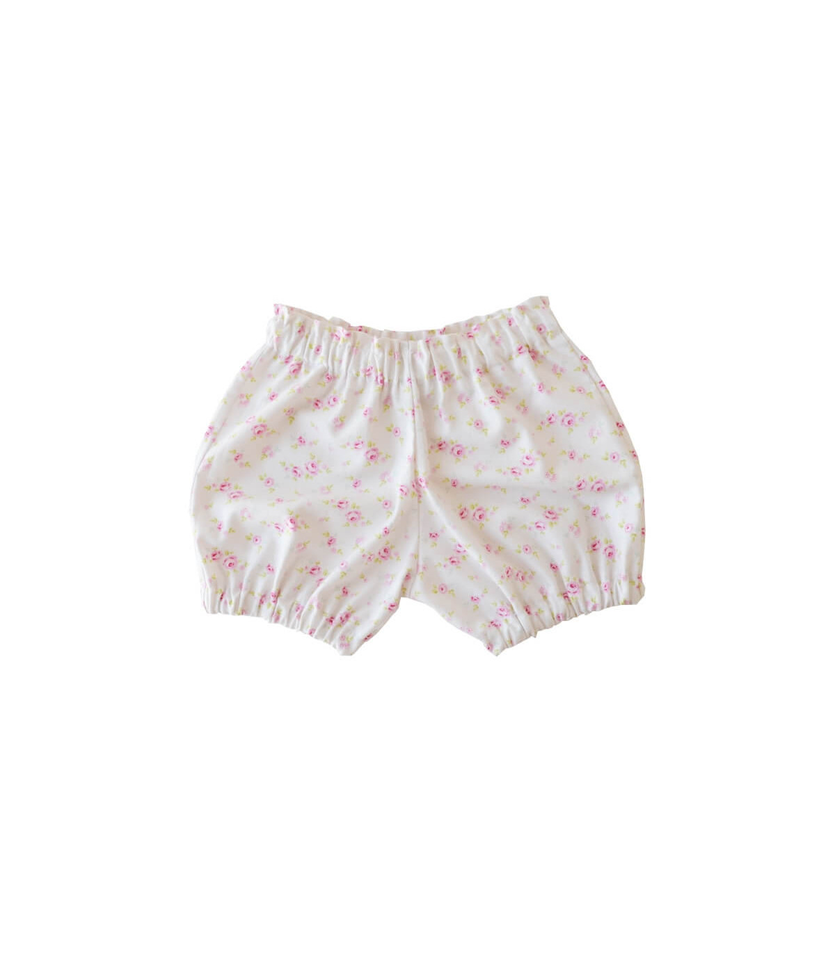 Baby bloomers i creme bomuld med blomsterprint fra Petitflora