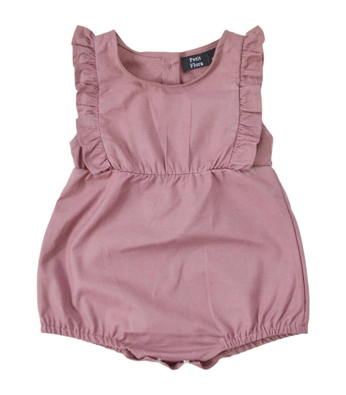 Petitflora - Feodora body med flæse - taupe