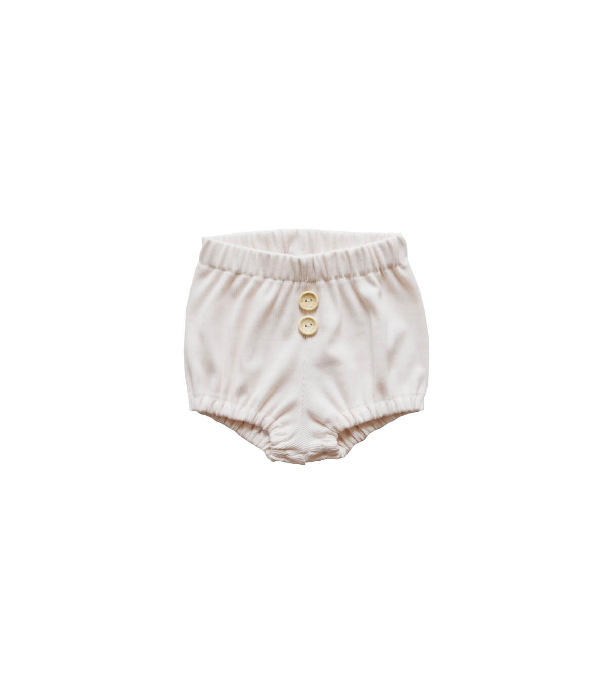 Baby bloomers i offwhite rib fra Petitflora