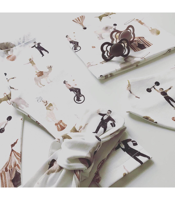 Drenge bluse - creme med print - Petitflora