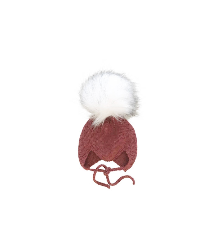 Babyhjelm i merinould fra Petitflora