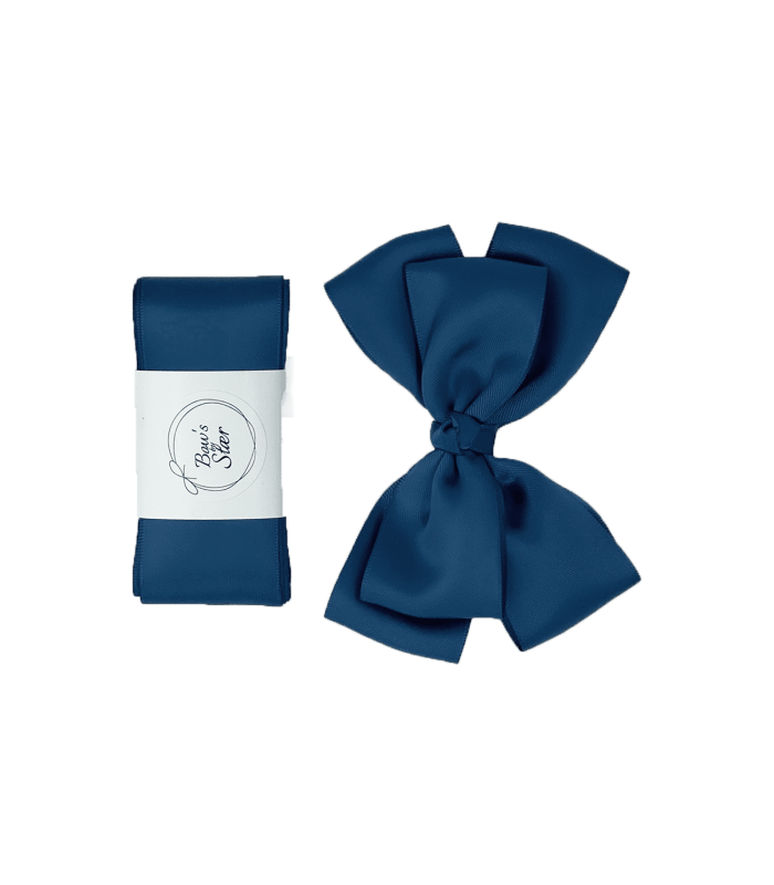 bows-by-stær-dåbsbånd-med-sløjfe-navy-blå