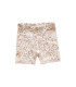 Beige cykelshorts til børn med sommerfugleprint