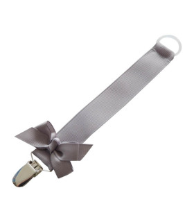 Suttesnor fra Bows by stær - grå med sløjfe