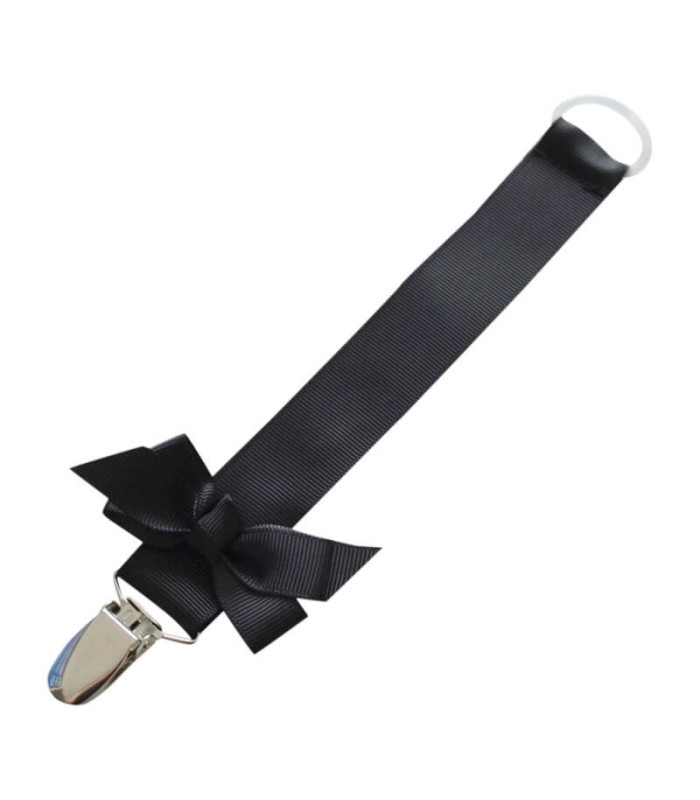 Sort bows by stær suttesnor med sløjfe