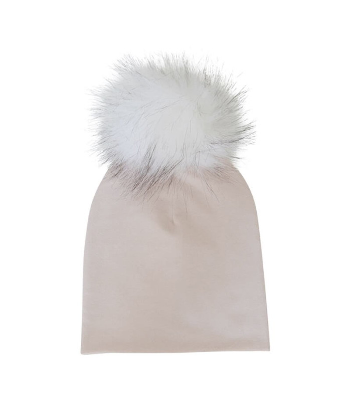 Pige hue - pudder med pelskvast